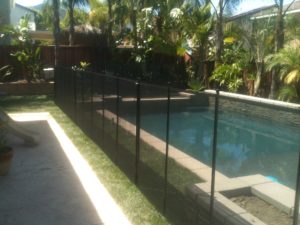 Orange County mesh pool fence